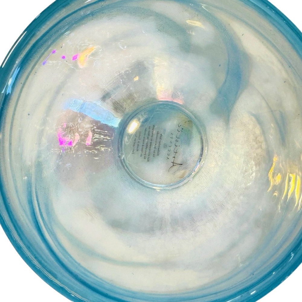 ARTISTIC ACCENT Beautiful Baby Blue Decorative Bowl Home Decor - Picture 11 of 11